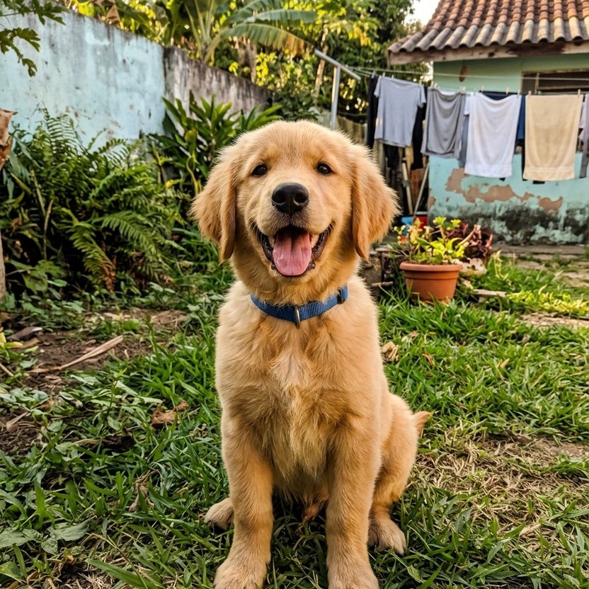 Foto original de um pet, tirada no celular