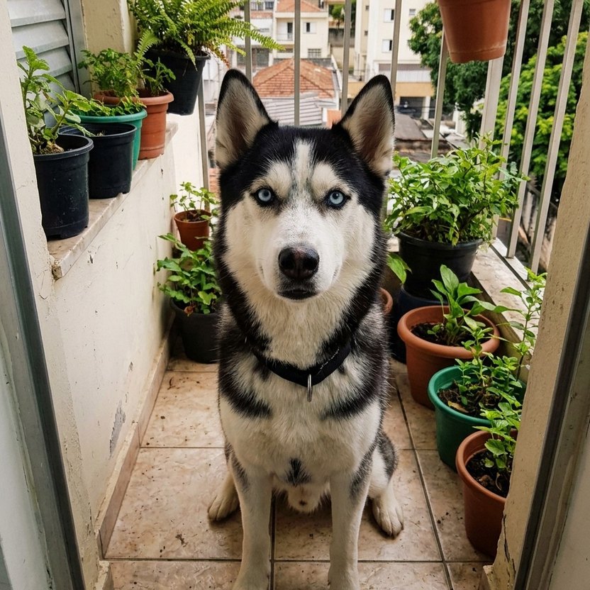 Foto original de um pet, tirada no celular