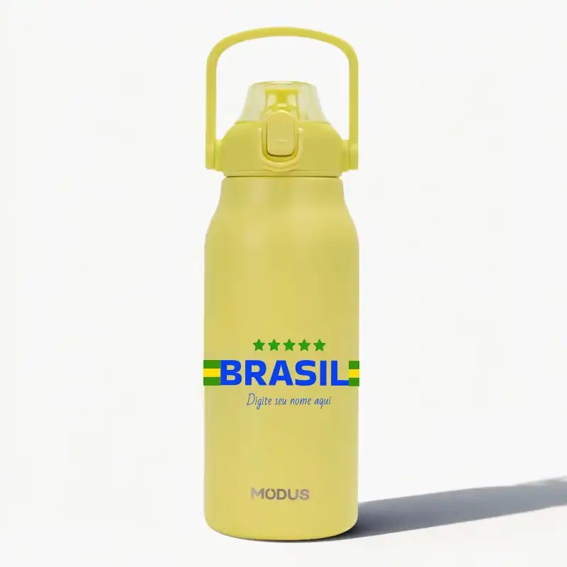 Garrafa - Modus - 1,7L - Amarelo - Copa - Brasil - Horizontal - Customizi