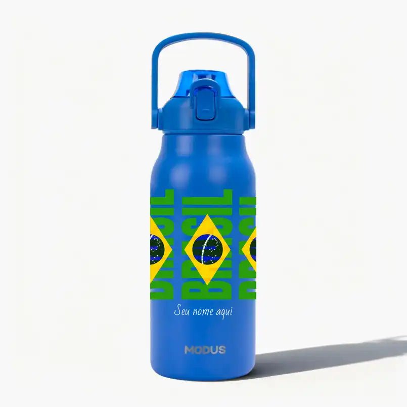 Garrafa - Modus - 1,7L - Azul - Copa - Brasil - Circular - Customizi