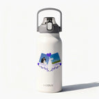 Garrafa - Modus - 1,7L - Branco - Namorados - Polaroid - Flores - Customizi