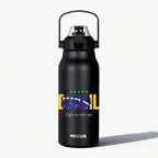 Garrafa - Modus - 1,7L - Preto - Copa - Bandeira - Brasil - Customizi