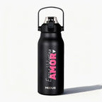 Garrafa - Modus - 1,7L - Preto - Namorados - Amor - Customizi