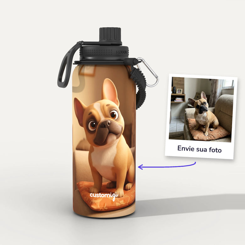 Garrafa Térmica 1L Animação 3D