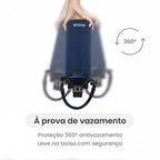 Garrafa Modus 1L Azul Texto Vertical - customizi