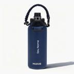 Garrafa Modus 1L Azul Texto Vertical - customizi