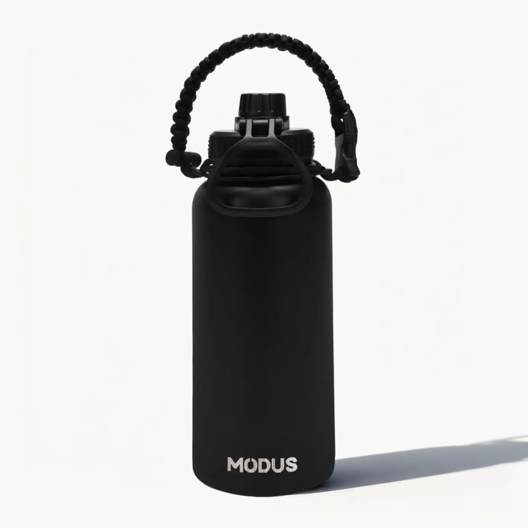 Garrafa - Modus - 1L - Preto - Texto Horizontal - customizi