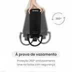 Garrafa - Modus - 1L - Preto - Texto Horizontal - customizi