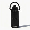 Garrafa Modus 1L Preto Texto Horizontal - customizi