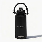 Garrafa Modus 1L Preto Texto Horizontal - customizi