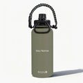 Garrafa Modus 1L Verde Oliva Texto Horizontal - customizi