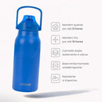 Garrafa Térmica Modus 1,7L Azul Texto Vertical - Customizi