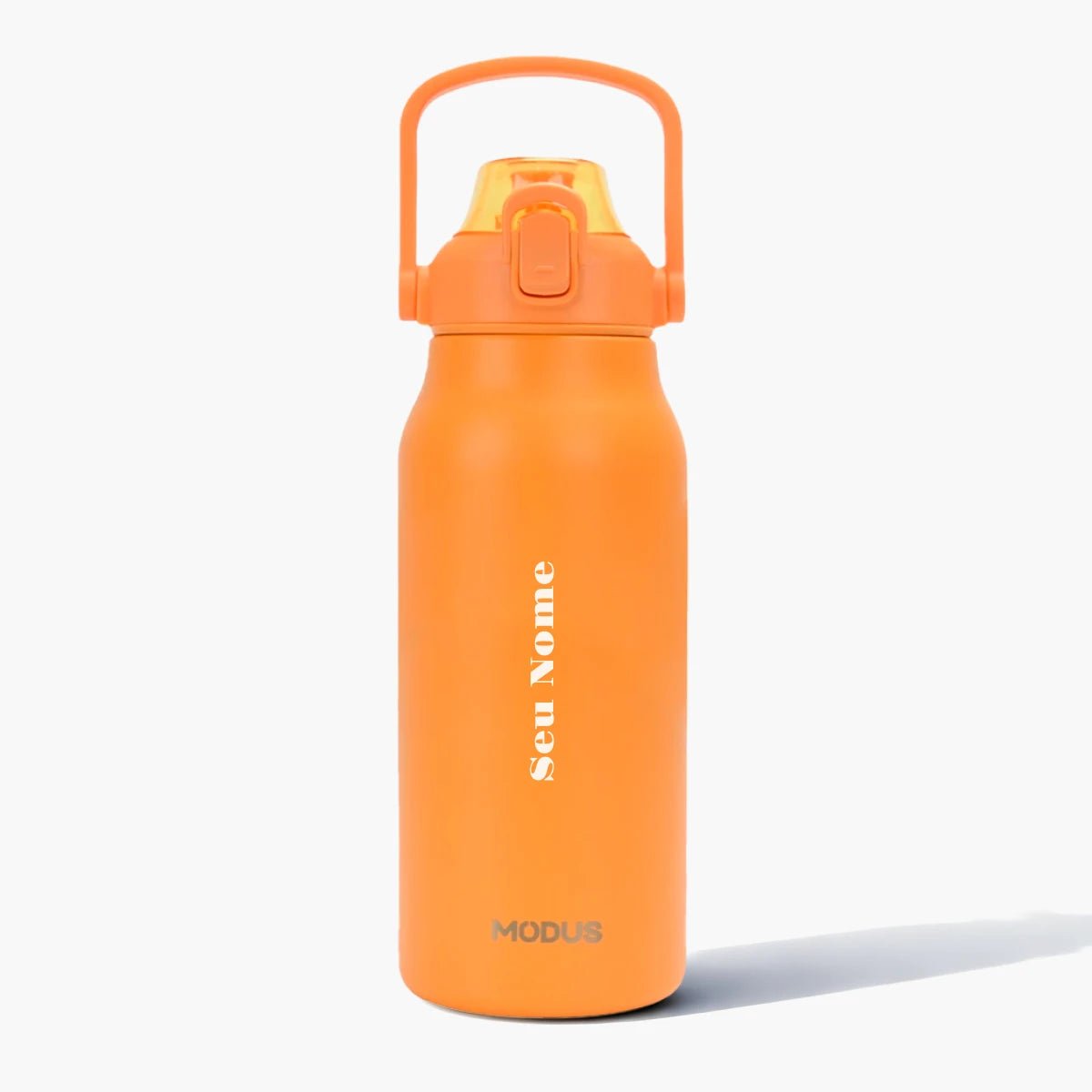 Garrafa Térmica Modus 1,7L Laranja Texto Vertical - customizi