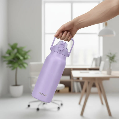Garrafa Térmica Modus 1,7L Lilás Texto Vertical - customizi