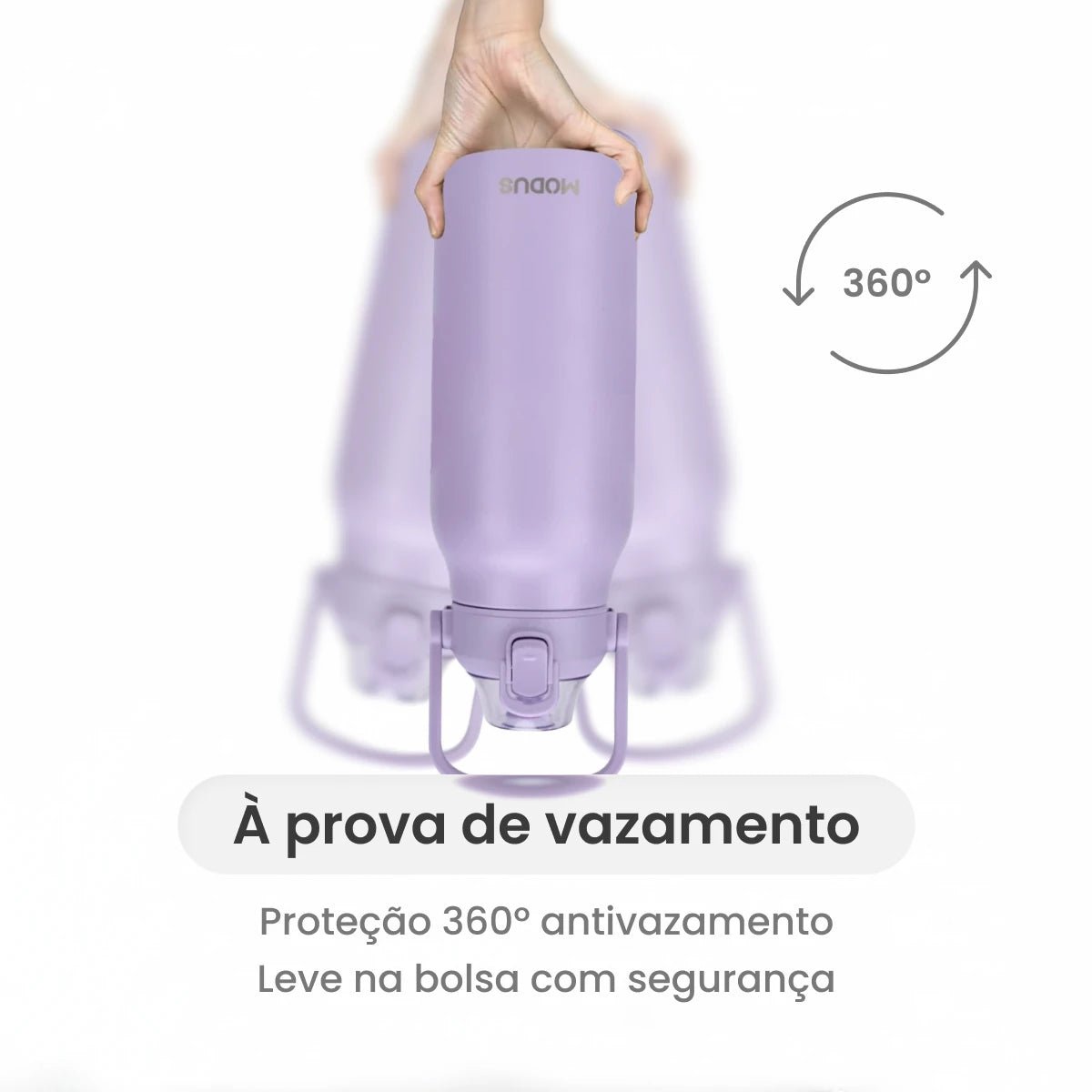 Garrafa Térmica Modus 1,7L Lilás Texto Vertical - customizi