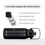 Garrafa Térmica Modus 1,7L Preta Esporte - customizi