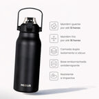 Garrafa Térmica Modus 1,7L Preta Esporte - customizi