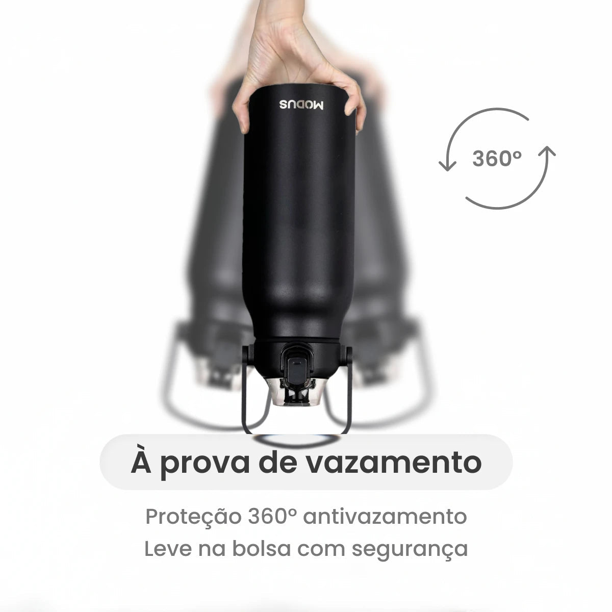 Garrafa Térmica Modus 1,7L Preta Esporte - customizi