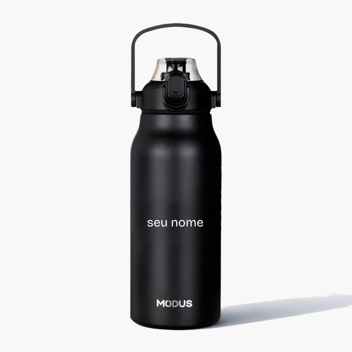 Garrafa Térmica Modus 1,7L Preta Texto horizontal - customizi