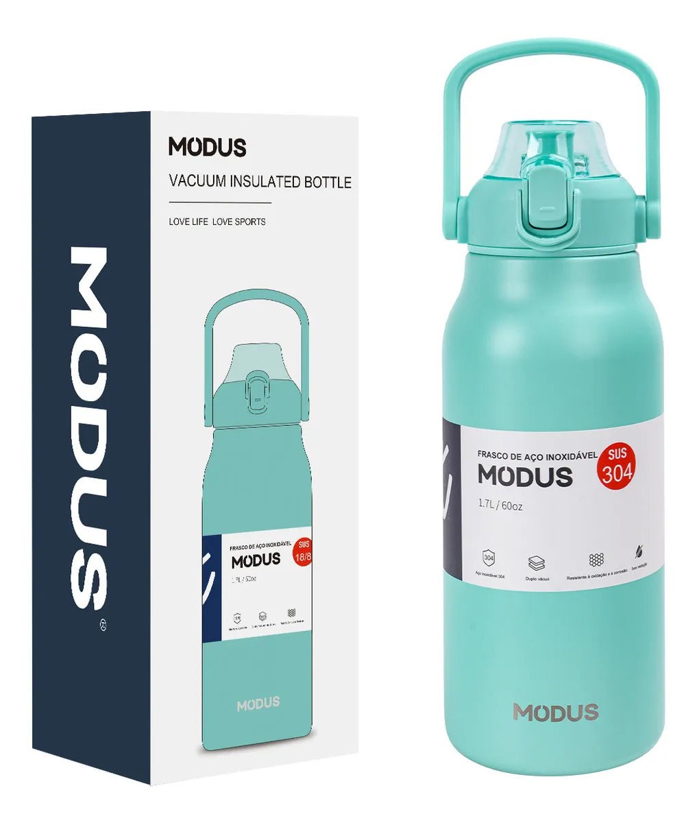 Modus Garrafa Térmica 1,7L Isolamento A Vácuo Azul - turquesa - Customizi