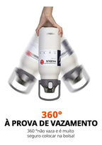 Modus Garrafa Térmica 1,7L Isolamento A Vácuo Branco - Customizi