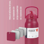 Modus Garrafa Térmica 1,7L Isolamento A Vácuo Vermelho - Customizi