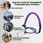 Modus Garrafa Térmica 750ml Aço Inox 304 Com Base De Silicone E Alça Paracord Azul E Rosa - Customizi