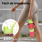 Modus Garrafa Térmica 750ml Aço Inox 304 Com Base De Silicone E Alça Paracord Rosa E Verde Limão - Customizi