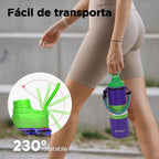 Modus Garrafa Térmica 750ml Aço Inox 304 Com Base De Silicone E Alça Paracord Violeta E Verde - Customizi