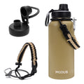 Modus Garrafa Térmica 950ml Aço Inox 304 Com Alça Paracord Cor Caqui - Customizi