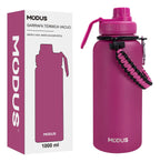 Modus Garrafa Térmica 950ml Aço Inox 304 Com Alça Paracord Cor Fúcsia - Customizi