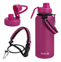 Modus Garrafa Térmica 950ml Aço Inox 304 Com Alça Paracord Cor Fúcsia - Customizi