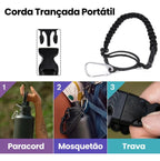 Modus Garrafa Térmica 950ml Aço Inox 304 Com Alça Paracord Cor Preto - Customizi