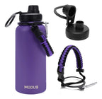Modus Garrafa Térmica 950ml Aço Inox 304 Com Alça Paracord Cor Roxo - Customizi