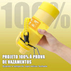 Modus Garrafa Térmica 950ml Aço Inox 304 Com Base De Silicone e Alça Paracord Amarelo Banana - Customizi