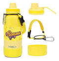 Modus Garrafa Térmica 950ml Aço Inox 304 Com Base De Silicone e Alça Paracord Amarelo Banana - Customizi