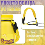 Modus Garrafa Térmica 950ml Aço Inox 304 Com Base De Silicone e Alça Paracord Amarelo Banana - Customizi
