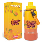 Modus Garrafa Térmica 950ml Aço Inox 304 Com Base De Silicone e Alça Paracord Laranja Manga Rosa - Customizi