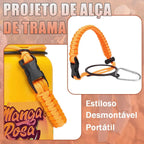 Modus Garrafa Térmica 950ml Aço Inox 304 Com Base De Silicone e Alça Paracord Laranja Manga Rosa - Customizi