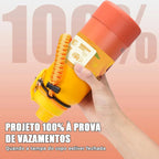 Modus Garrafa Térmica 950ml Aço Inox 304 Com Base De Silicone e Alça Paracord Laranja Manga Rosa - Customizi