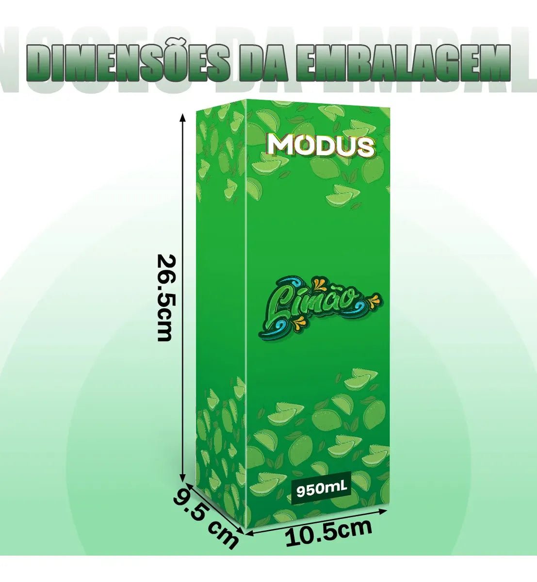 Modus Garrafa Térmica 950ml Aço Inox 304 Com Base De Silicone e Alça Paracord Verde Limão - Customizi