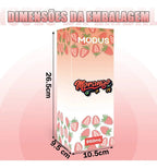 Modus Garrafa Térmica 950ml Aço Inox 304 Com Base De Silicone e Alça Paracord Vermelha Morango - Customizi