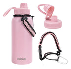 Modus Garrafa Térmica 950ml Aço Inox 304 Isolamento a Vácuo Cor Rosa - Customizi