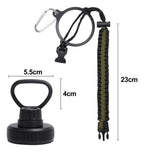 Modus Garrafa Térmica Inox 950ml Com Alça Paracord Verde - musgo - Customizi