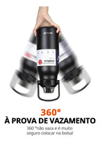 Modus Garrafa Térmica1,7L Isolamento A Vácuo Preta - Customizi