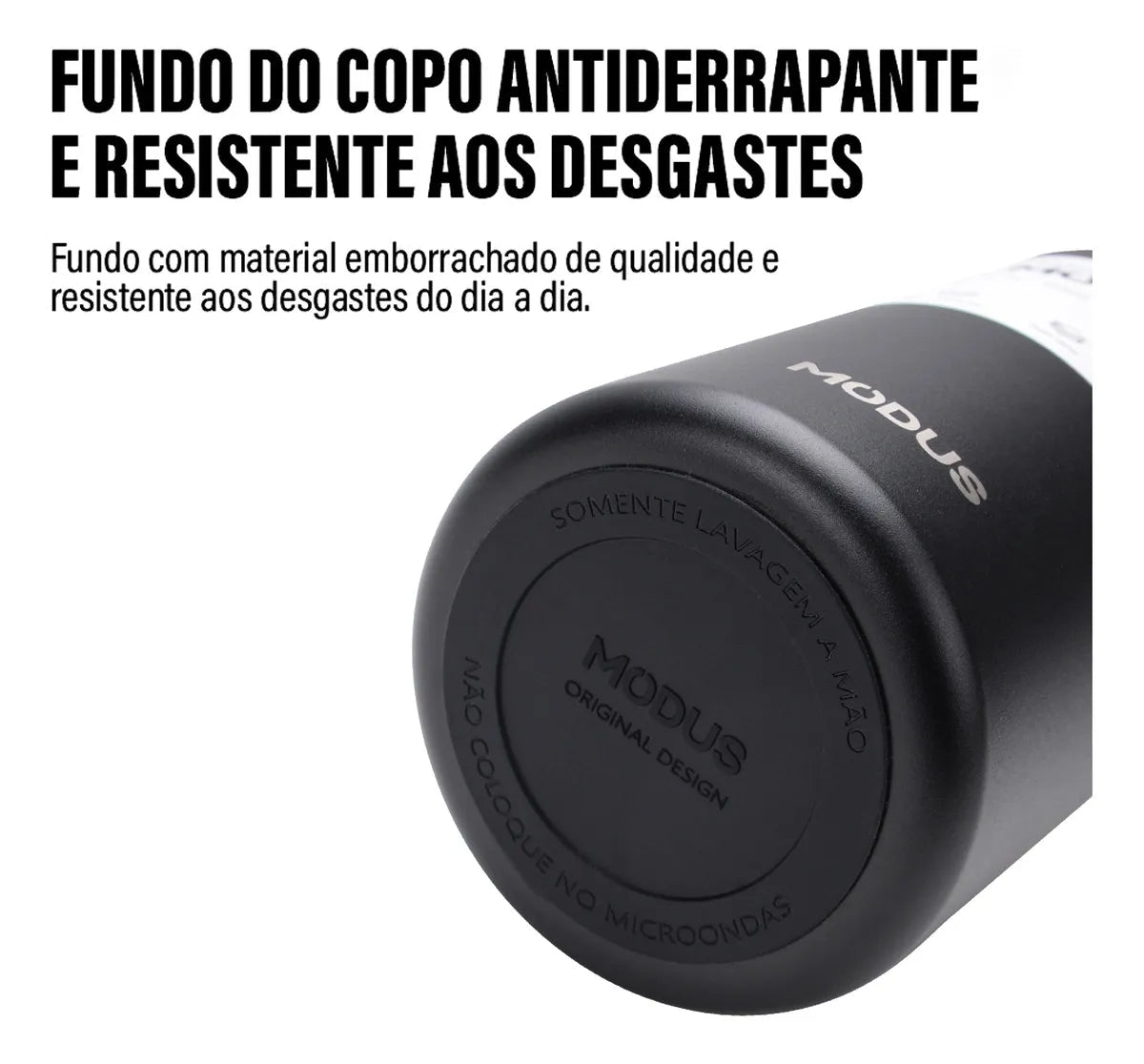 Modus Garrafa Térmica1,7L Isolamento A Vácuo Preta - Customizi